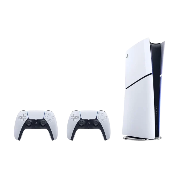 Sony PlayStation 5 Slim Digital Edition (1TB SSD) - Two Controller Bundle - International Version (2023 Model)